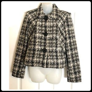 Cabi Corporate Blazer Tweed Black White Style# 630